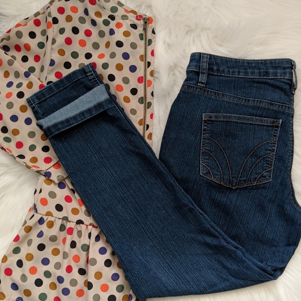 Merona sz6 crop skinny jeans